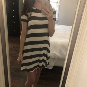 Living Doll- Striped T-Shirt Dress
